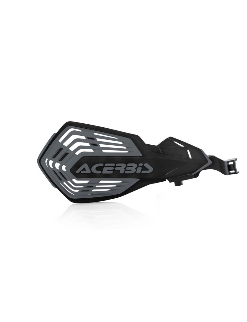 ACERBIS MX HANDGUARDS X-FUTURE MOUNTED ON LEVER GASGAS HUSQVARNA KTM SHERCO BLACK GREY