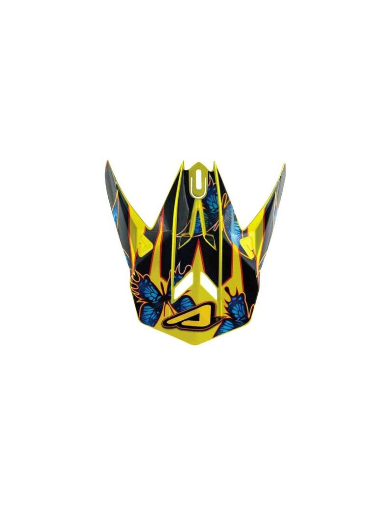 ACERBIS REPLACEMENT VISOR  BUTTERFLY - BLUE/YELLOW