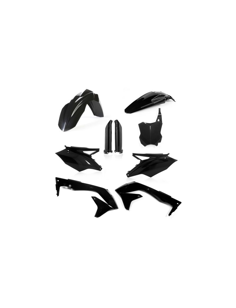 ACERBIS FULL PLASTIC KIT KAWASAKI KXF 450 2018  BLACK